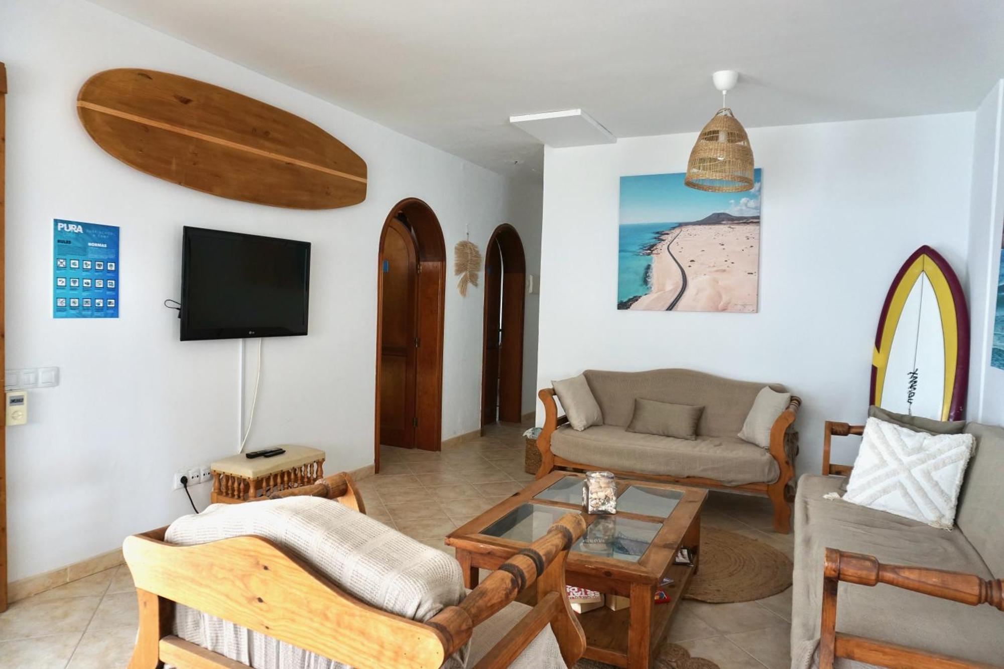 Auberge de jeunesse Pura Vida Surf Camp & School à La Oliva Extérieur photo